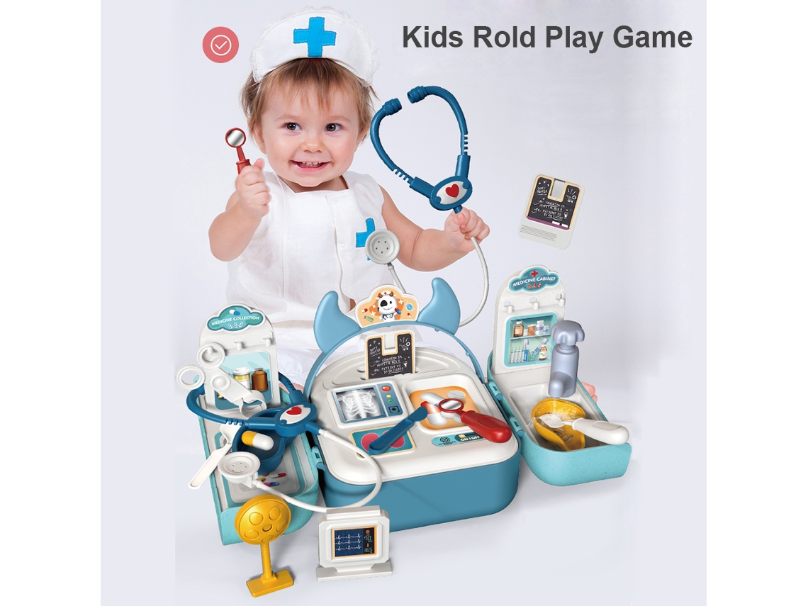 Set De Juguete De Médico Para Niños Con Mochila Y Maletín: Perfecto Para Un Regalo De Navidad O Cumpleaños.