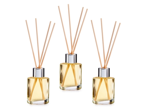 TIENDA EURASIA – Pack de 3 Ambientadores Mikado, 30 ml, Interior, Vainilla