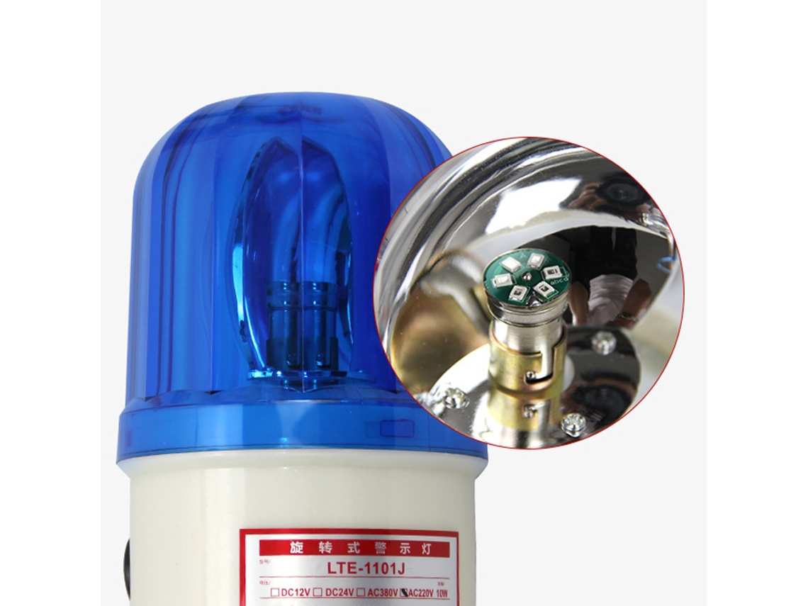 Luz de advertencia LED giratoria resistente al agua hasta 90 dB