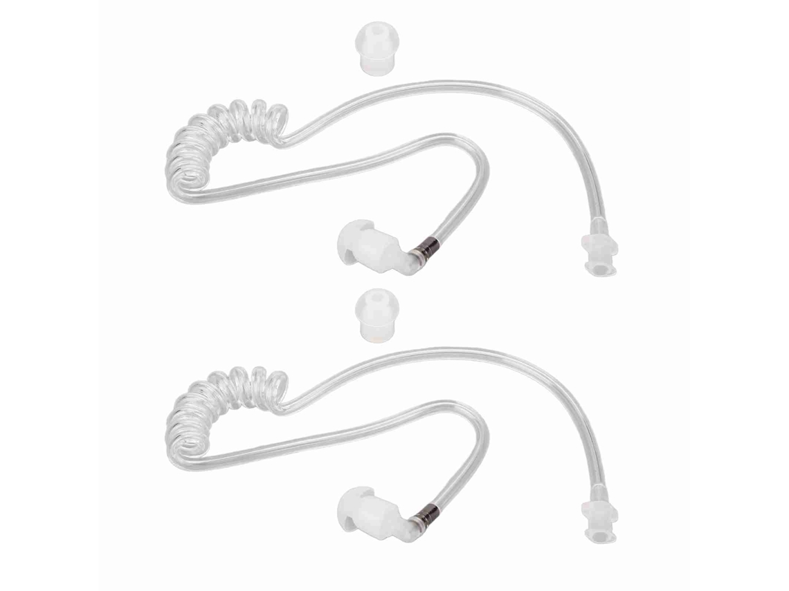 Tubo Acústico Transparente Para Auriculares De Radio Bidireccional Motorola, Paquete De 2 Unidades.