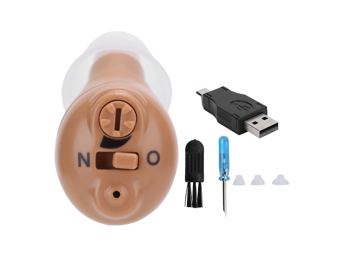 Audífono Intra-auricular G20 Amplificador De Som Recarregável Usb Ajuste De Volume