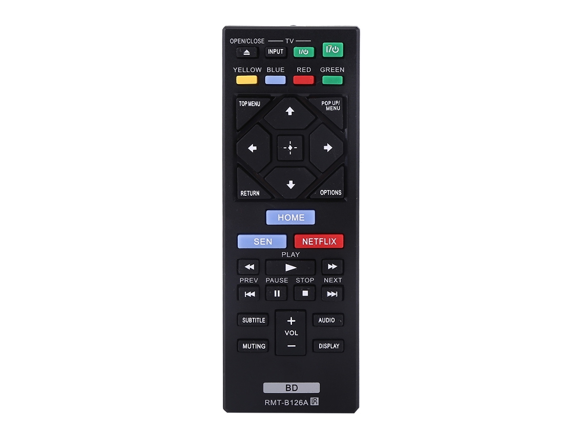 Controle Remoto Rmt-b126a Preto Para Sony Blu Ray, Substituto Universal, Sem Programação