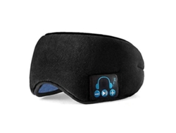 Auriculares Bluetooth Headband sem fio para dormir máscara preta