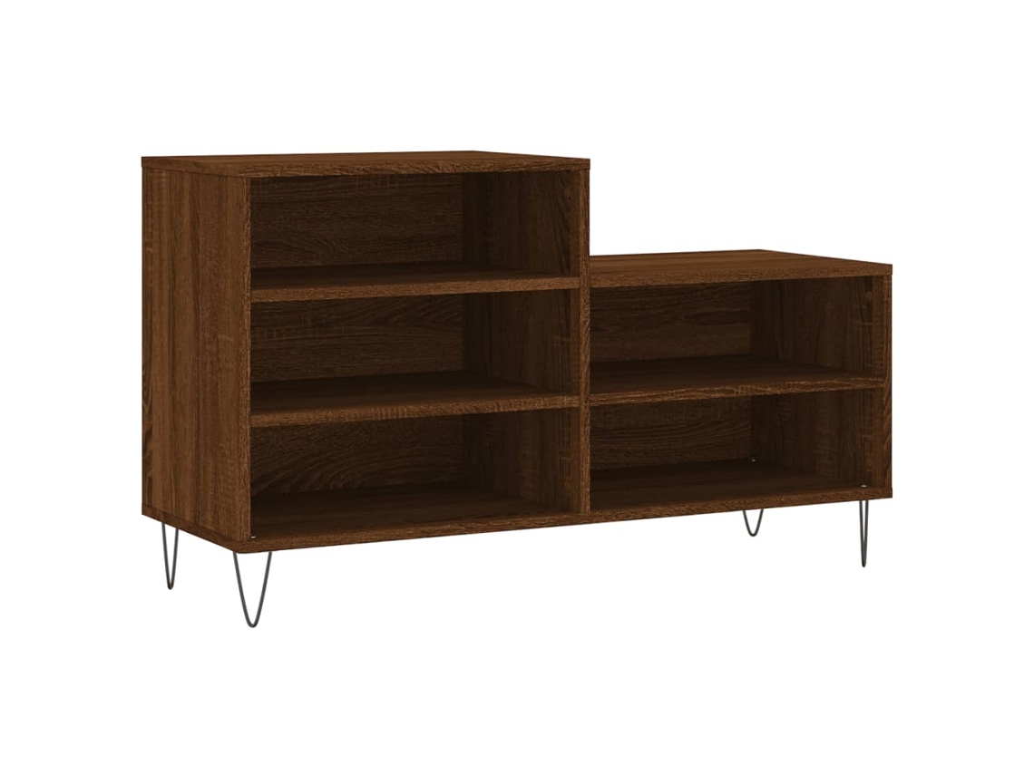 Maison Exclusive - Mueble Zapatero Madera Contrachapada Roble Marrón 102x36x60 Cm