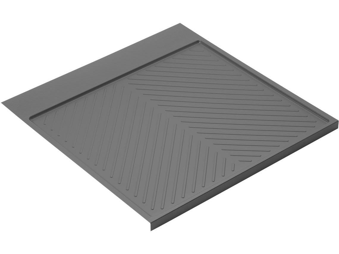 EMUCA Protectores De Fondo De Fregadero Para Muebles De Cocina M60 567X580Mm Grosor Del Tablero 16Mm Plástico Cortable Gris Antracita