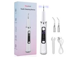 (blanco) Escáner Dental Ultrasónico Eléctrico Con 5 Modos, Eliminación De Cal Y Sarro.