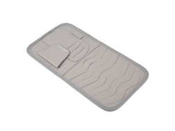 Soporte Para Parasol De Coche En Piel Sintética, Organizador Multifuncional Para Cd, Estuche De Almacenamiento Gris.