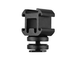 Adaptador de montaje de zapata 3x3 compatible con LED Light Monitor, micrófono y cámara (modelo 2026).