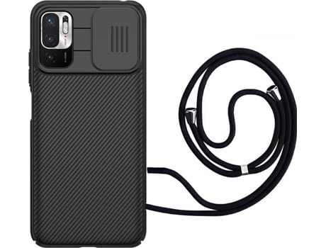 Funda Redmi Note 10 5G Camshield con Collar Negro