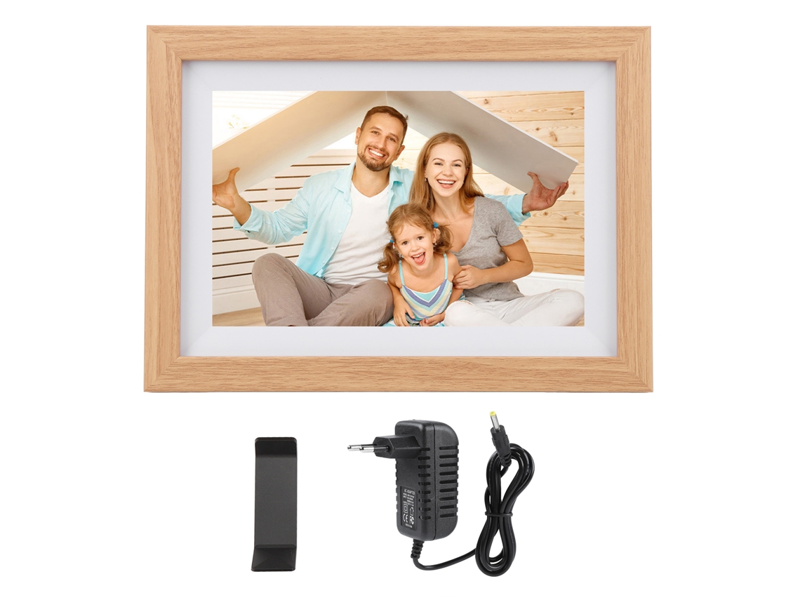 Marco De Fotos Digital Wifi De 10 Pulgadas Con Pantalla Táctil Ips, 16g De Almacenamiento Y Procesador Cuádruple Núcleo Rk3126