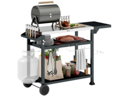 Carrito de barbacoa con bandeja PMM CAPITALI