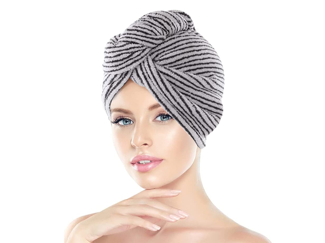 Wrap Toalla De Cabello De Fibra De Bambú Para Mujeres Y Niñas, Súper Absorbente Seco Rápido Pelo Húmedo Turbante
