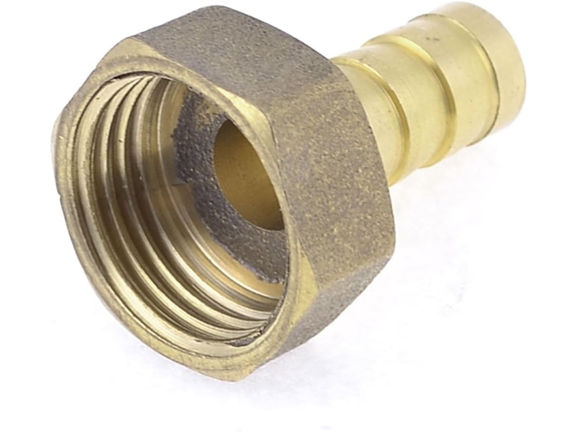 Boquilla De Tubería De Latón Moldeada Con Rosca Fina Hembra De 19 Mm De Diámetro, Tono Dorado