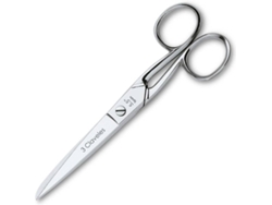 Tijera 3 CLAVELES Costura Tipo Catalanas (14 cm - Acero Carbono - Gris)