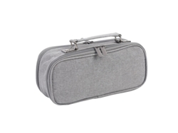 Estuche Multifuncional Multicapa De Gran Capacidad Para Estudiantes De Secundaria Gris SIURN