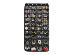 Organizador Joyas Bolsillos Transparentes NEVEANCE Negro (45x25x2cm)