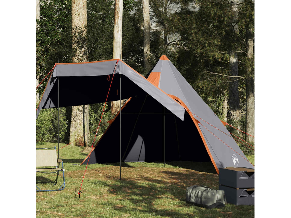 Tienda De Campaña Tipi Para 5 Personas Impermeable Gris