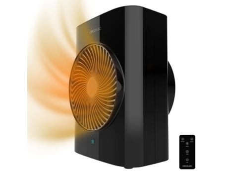 Calefactor Eléctrico ReadyWarm 2070 Max Force Smart Black, Termoventilador 2000 W, 2 niveles de potencia y 3 modos de funcionamiento, con pantalla ...