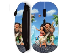 Póster del anime Moana 2 con ratón inalámbrico negro de Maniacase