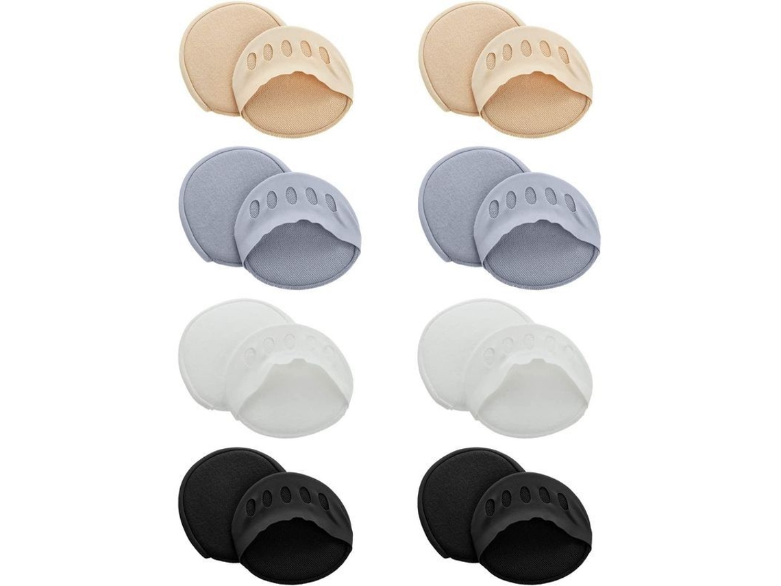8 Pares de Protetores Plantares de Têxto Honeycomb para Mulheres Almofadas Metatarsais para Cojinhas da Bola do Pé