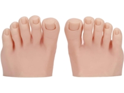 Modelo De Pie Artificial Con Diseño Semi-móvil Fabricado En Silicona Suave - Herramienta De Manicura Para Entrenamiento