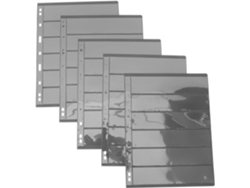 Álbum de colección de sellos de doble cara en PVC ligero con 10 hojas transparentes y cubierta protectora. SFUSHOS