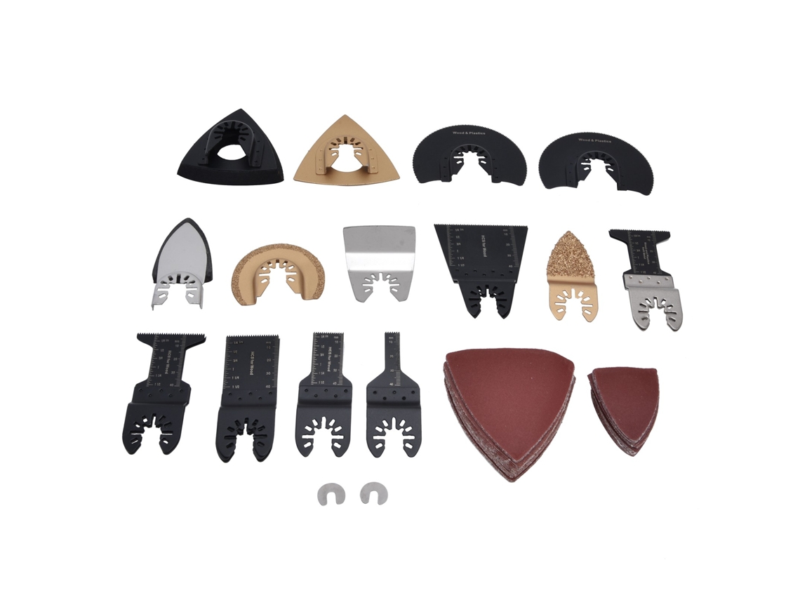 Kit de hojas multiherramienta Primerox, 81 piezas, acero de alto contenido en carbono.
