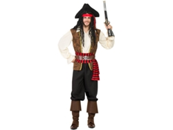 Disfraz de Hombre DISFRAZZES Pirata Marrón Masculino (Talla: S)