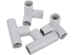 Conector En T Accesorios Parque Infantil De Plástico Para Bebés, Para Interiores Y Exteriores, 4 Piezas, Montaje