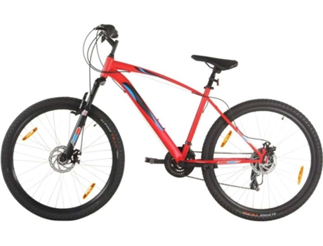 Bicicleta Montaña Vidaxl rojo velocidades 21 48 cm 29 deportivo ciclismo urbana estable tija del