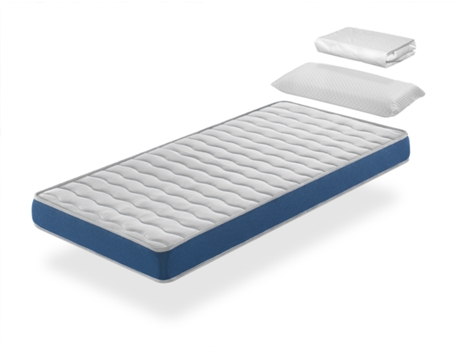 Pack Colchon 90X190 ONIX CAMA INFANTIL, Altura 14 CM + 1 Almohada viscoelastica 90X35 + 1 Protector colchon 90X190