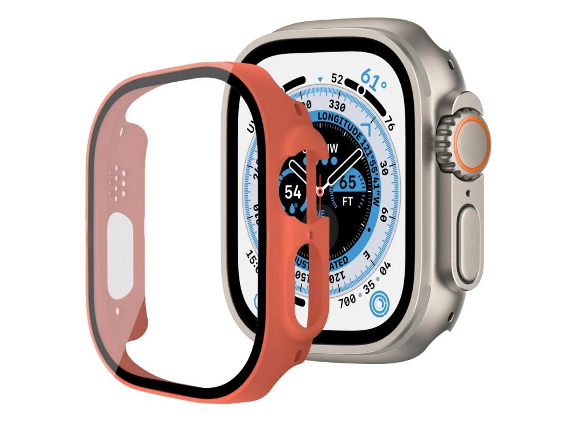 Para Apple Watch Series Se 44mm Película De Vidro Temperado Integrada Para Pc Laranja