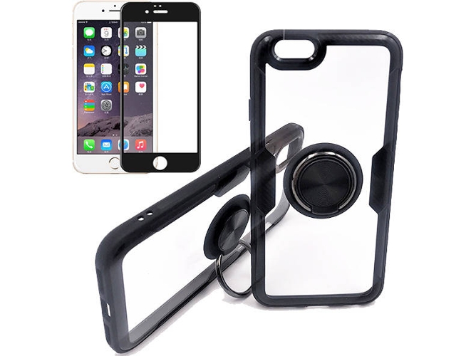 Kit Funda y Protector Cristal 5D iPhone 6, 6s Clear Armor Transparente