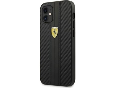 Carcasa iPhone 12 Mini FERRARI Carbono Negro