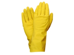 Guantes latex 100% basic domesticos xl (par)
