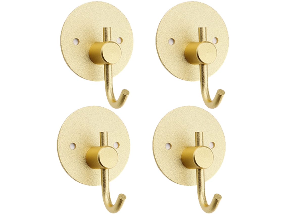 KOFIHETY Ganchos Adhesivos, Ganchos de Pared para Toallas, Batas o Chaquetas, Cocina o Baño - 4 Piezas