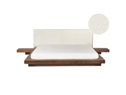 Cama de agua BELIANI Zen de MDF Marrón 328x229x86