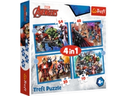 Puzzle 4 En 1 Los Vengadores Valientes Trefl 34386 Trefl Puzzle