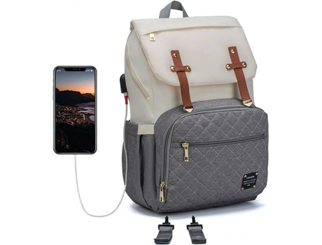 Mochila MCBABY Multifuncional Desportiva Branco