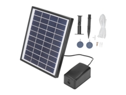 Bomba de agua solar Velora 2026 para depósitos de agua, 10V 6W, con panel solar ajustable y difusor de burbujas.