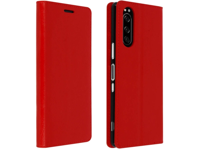 Funda Sony Xperia 5 AVIZAR Piel Rojo