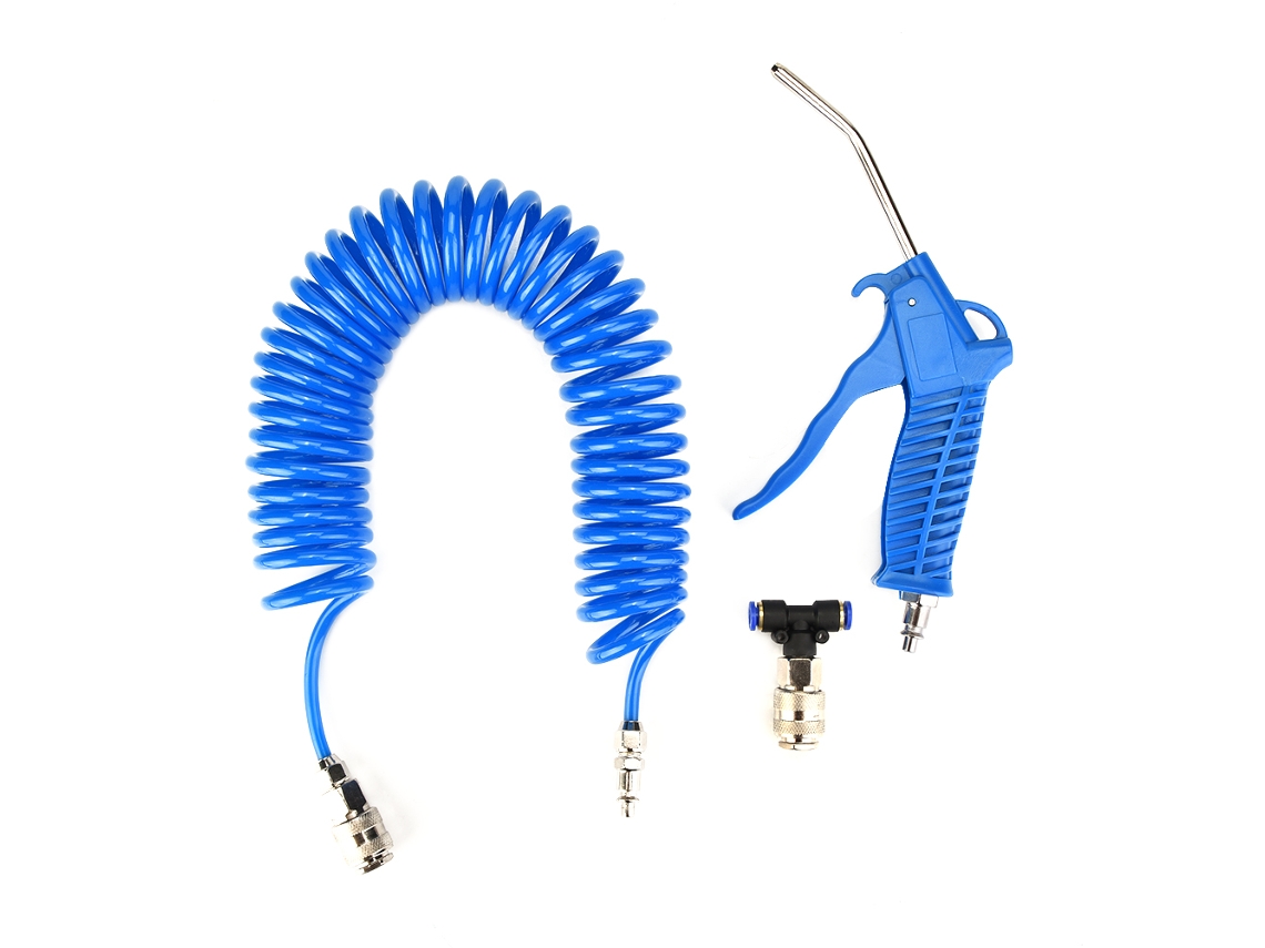 Kit de limpeza para pistola de ar comprimido Blue Air Duster com conector UE e mangueira de PU
