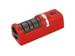 Afilador de cuchillos eléctrico recargable, multifuncional, herramienta de cocina de afilado rápido Everley891 (rojo)