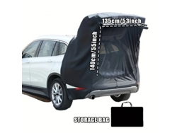 Verde Xmund Tenda Traseira Carro Campismo Porta-malas Cobertura Extensão À Prova Sol Viagem