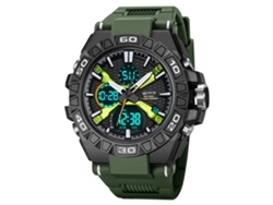 Reloj Deportivo Digital Luminoso (verde Militar), Cronógrafo Multifuncional Resistente Al Agua.
