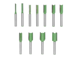 Conjunto 11 Brocas de Fresadora Reta 6mm Liga de Tungstênio para Retoque e Escultura com S/MARCA