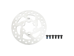 Disco De Freno Para Patinete Eléctrico De 120 Mm, Acero Inoxidable, 6 Orificios, Con Tornillos De Repuesto.