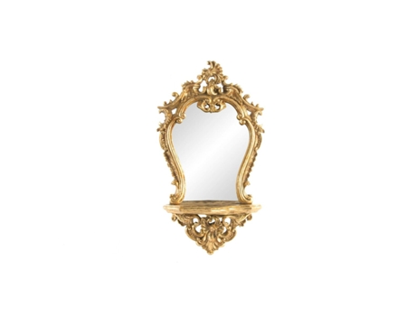 Espejo de pared DKD Home Decor Espejo Dorado Resina (38 x 13 x 68 cm)
