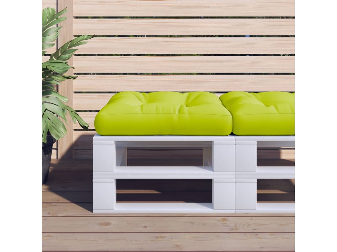 Cojín Para Sofá De Palets De Tela Verde Claro 60x60x12 Cm