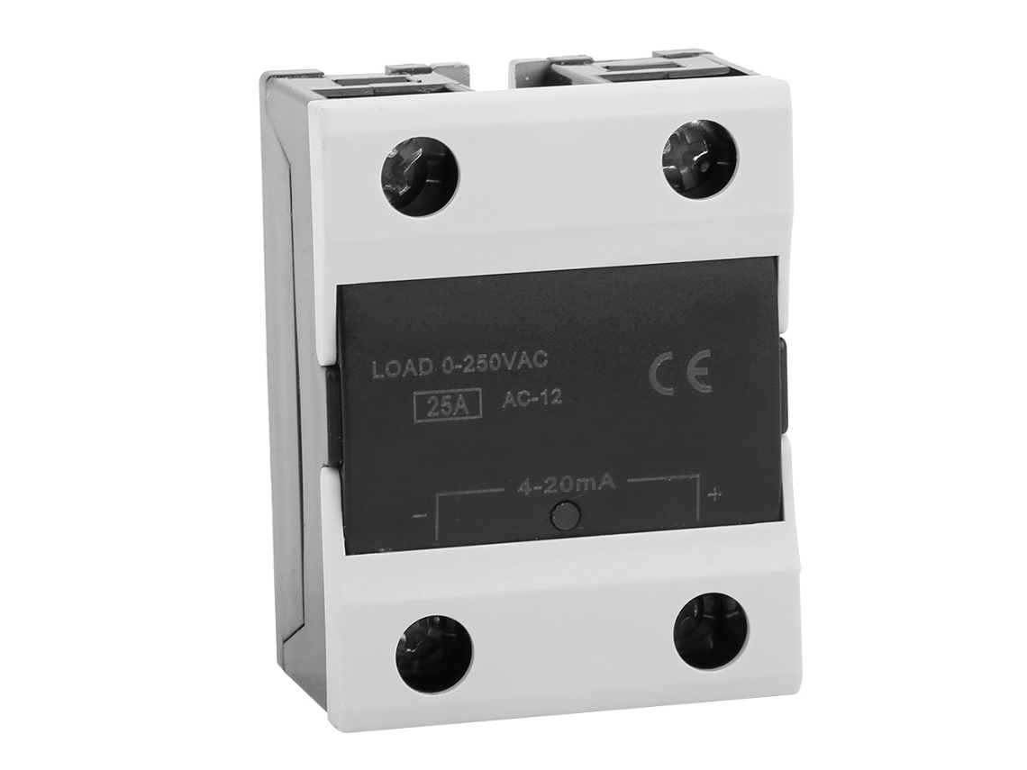 Relé de estado sólido Berm 25LA, SSR 40A, 0-250VAC, base de aluminio (sin marca)